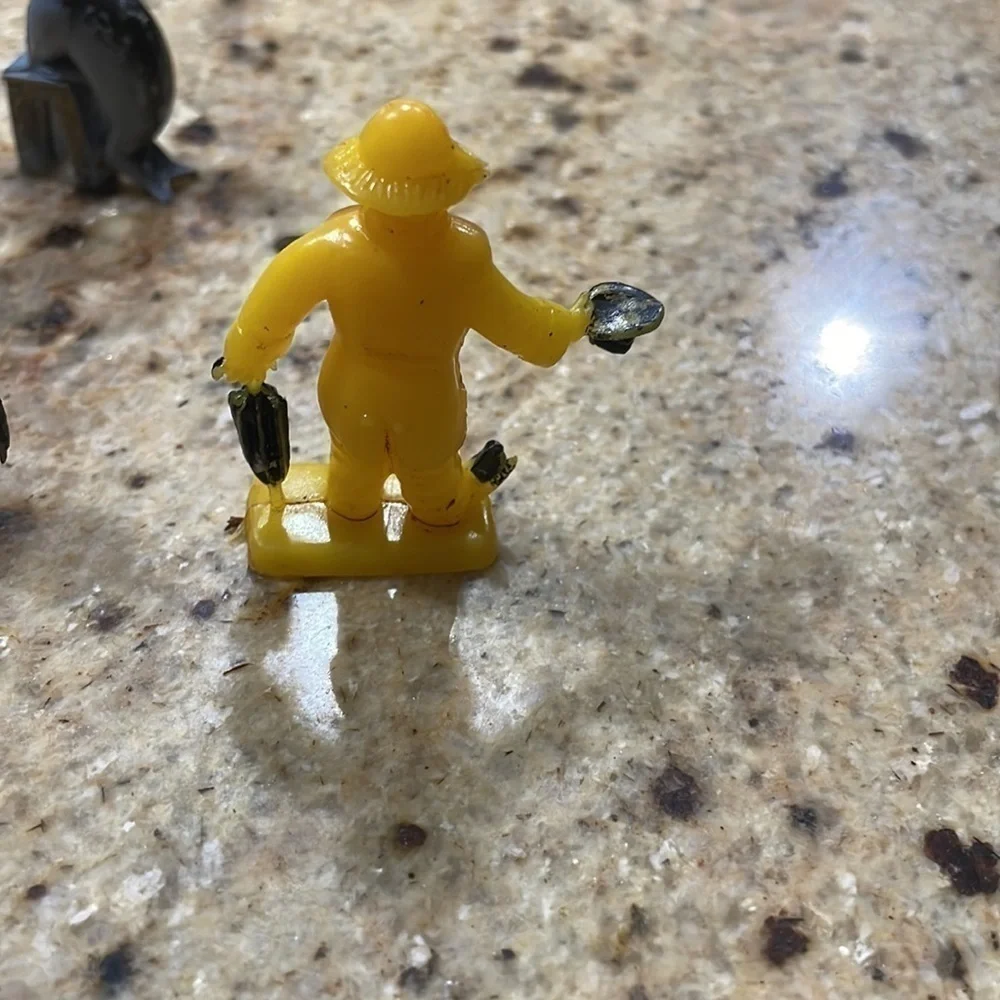 Vintage Rare Circus lot plastic made in hong kong horse seal strong man clown